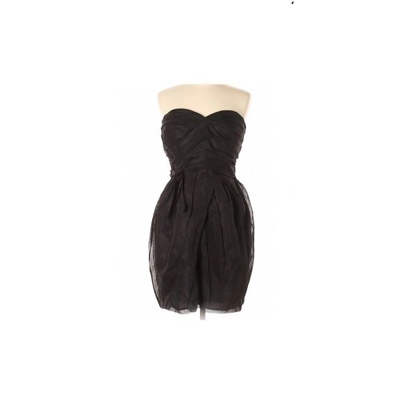 Marc by Marc Jacobs Black Chiffon Sweetheart Tulip Prom Cocktail Party Dress 12 - Picture 1 of 2